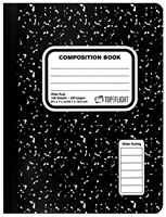 TOP FLIGHT MB100 Series 4511923 Marbled Composition Book, 100-Sheet, Sewn