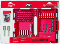 Milwaukee 48-89-1561 Drill/Drive Set, Steel, Black Oxide, 95-Piece