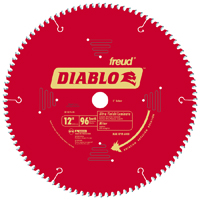 Diablo D1296N Circular Saw Blade, 12 in Dia, Carbide Cutting Edge, 1 in