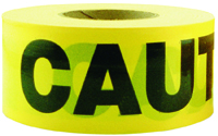 CH Hanson 16000 Barricade Safety Tape, Black/Yellow Box