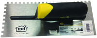 M-D 49110 Tile Installation Trowel, 11 in L, 4-1/2 in W, Square Notch, 1/4