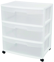 STERILITE CART WIDE 3DR STORAGE