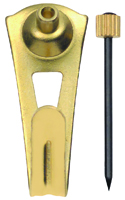 OOK 50024 Picture Hanger, 30 lb Weight Capacity, Steel, Brass