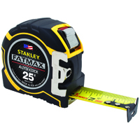 STANLEY FMHT33338 Tape Measure 25 ft L x 1-1/4 in W Blade, Steel Blade,