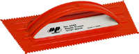 Marshalltown QLT Series 6262 Trowel, 9-1/2 in L, 4-1/4 in W, V Notch, 3/16