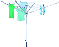 Honey-Can-Do DRY-04252 Umbrella Clothes Dryer, Aluminum, 78 in L