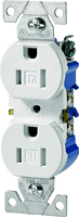 Eaton Wiring Devices TR270W Duplex Receptacle, 15 A, 2-Pole, 5-15R, White