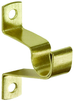 Kenney KN826 Decorative Cafe Rod Bracket, Brass