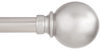 Kenney KN80102 Curtain Rod, Metal, Brushed Nickel