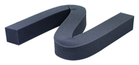 M-D 02006 Weatherstrip, 42 in L, 1-1/4 in W, Foam, Gray