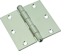 National Hardware N830-277 Square Corner Door Hinge, 50 lb Weight Capacity,