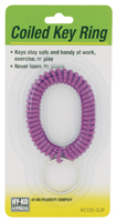 HY-KO KC152-CLIP Coiled Key Ring