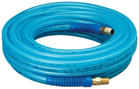 Tru-Flate 12-50E Air Hose, 1/4 in OD, MNPT, Polyurethane, Blue