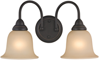 Boston Harbor Dimmable Vanity Light Fixture, (2) 60/13 W, Medium, A19/Cfl