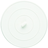 Plumb Pak PP820-14 Flat Suction Sink Stopper, Rubber, White, Polished