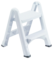 Rubbermaid EZ Step FG420903WHITE Folding Step Stool, White