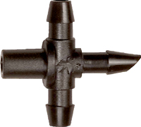 Rain Bird BT25-10PK Non-Threaded Drip Irrigation Tee, 1/4 in Barb, 0 to 50