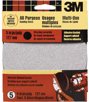 3M 9171ES Sanding Disc, 120-Grit, Medium Grade, 5 in Dia, For Random Orbital