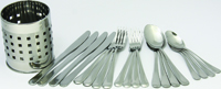 Chef Craft 21710 Flatware Set, 20-Piece, Stainless Steel