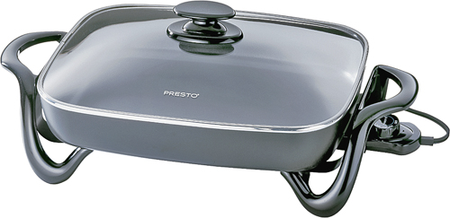 Presto 06852 Electric Skillet with Cover, 120 V, 1500 W