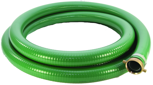 ABBOTT RUBBER 1240-2000-20 Suction Hose, 2 in ID, Male Thread x Female, PVC,