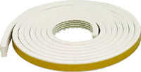 M-D 63669 Weatherstrip Tape, 10 ft L, 19/32 in W, EPDM, White