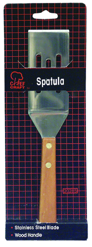 Chef Craft 20285 Slotted Cookie Spatula, Stainless Steel Blade, Brown