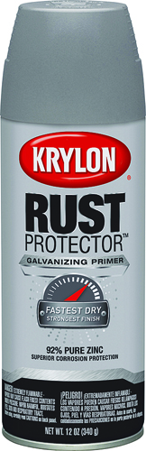 Krylon K06904107 Galvanizing Primer Spray, Metallic, 12 oz