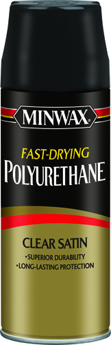 Minwax 33060000 Polyurethane Paint, Clear, 11.5 oz Aerosol Can