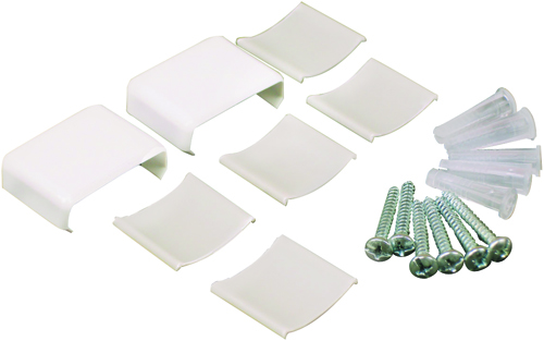 Legrand Wiremold NMW910 Metallic Raceway Accessory Pack, Plastic, White, For