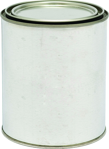 VALSPAR 27318 Empty Paint Can, 1 qt Capacity, Metal, Silver