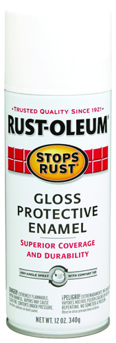 RUST-OLEUM STOPS RUST 7792830 Fast Dry Protective Enamel Spray Paint, Gloss,