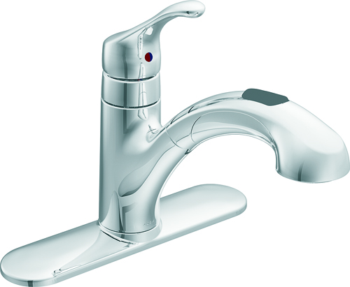 Moen Renzo Glacier CA87316C Kitchen Faucet, 1-Faucet Handle, 7-5/8 in H