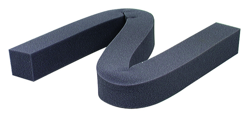 M-D 02006 Weatherstrip, 42 in L, 1-1/4 in W, Foam, Gray