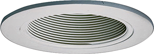 Halo Coilex 993W Baffle-Trim Ring, Aluminum, White