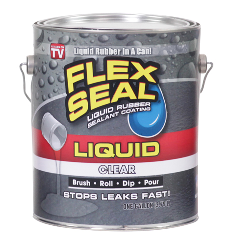 Flex Seal LFSCLRR01 Rubber Sealant Clear, 1 gal Can