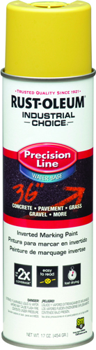 RUST-OLEUM INDUSTRIAL CHOICE 203034 Marking Paint, Yellow, 20 fl-oz Aerosol