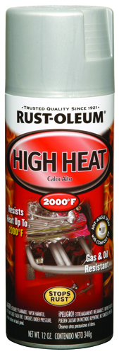 RUST-OLEUM 248904 Specialty Automotive High Heat Spray Paint, Flat,