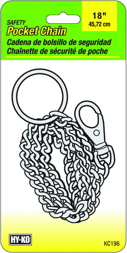 HY-KO KC196 Safety Pocket Chain, Nickel