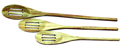 Chef Craft 20985 Slotted Spoon Set, Wood