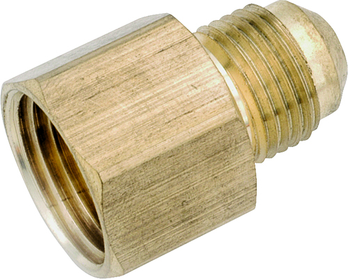 Anderson Metals 754046-0604 Tube Coupling, 3/8 in Flare x 1/4 in FNPT, 1000