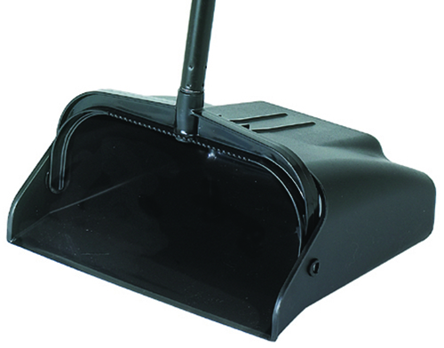 Continental Commercial 912BK Lobby Dustpan, 36-3/4 in L, Plastic, Black