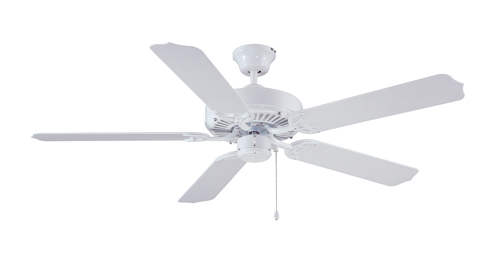 Boston Harbor Indoor / Outdoor Ceiling Fan, White Housing, 1/2 In Dia X 4 In