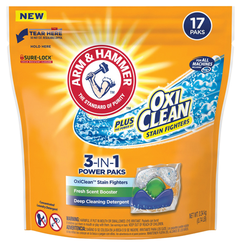 ARM & HAMMER 94206 Laundry Detergent, 17 Pack