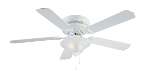 Boston Harbor Ceiling Fan With Light Kit, 120 Vac, 60 Hz, 190 W, Candelabra,