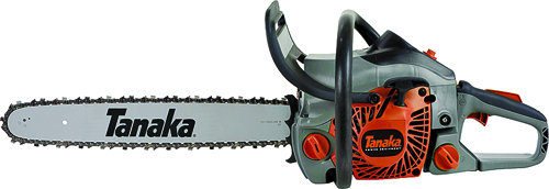 Tanaka TCS40EA18 Chainsaw, 39.6 cc, 2-Stroke Engine, 18 in L Bar/Chain,