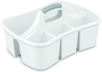 Sterilite 15888006 Storage Caddy, Plastic, White