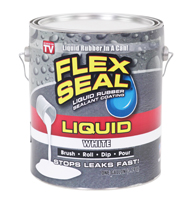 Flex Seal LFSWHTR01 Rubber Sealant White, 1 gal Can