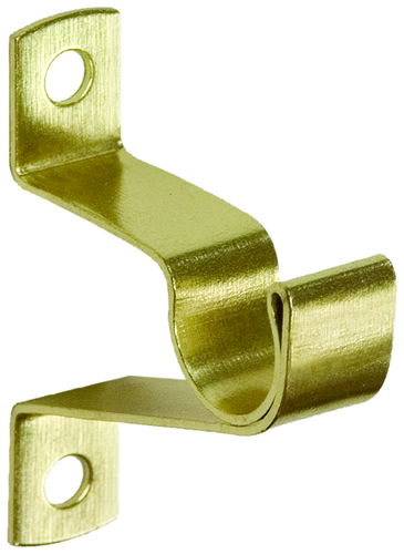 Kenney KN826 Decorative Cafe Rod Bracket, Brass