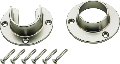 National Hardware V8600 Series S822-082 Closet Flange Set, Zinc, 1 Pack